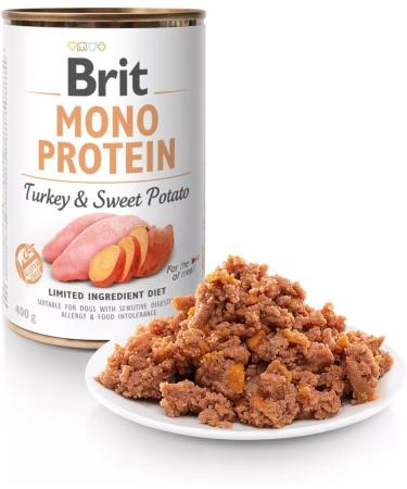 Brit Mono Protein: Turkey & Sweet Potato 400g - Buy Online on GoSupps.com