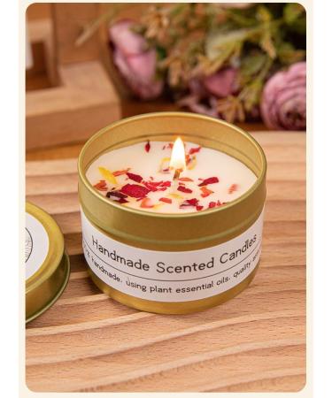 Soy Blend Rose Scented Candles | All-Natural 110oz Gift Box - Perfect Christmas & Birthday Gifts for Women & Moms (Rose Gold & Silver - Buy Online on GoSupps.com