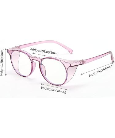 Outray 2 Pair Bifocal Safety Glasses 2.50 Clear Impact Resistant Non-Slip Wrap Around - Purple+Tortoise - Buy Online on GoSupps.com
