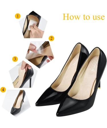 Soumit Women's Arch Support Insoles - 2 Pairs Self-Adhesive Gel and Heel Pads for High Heels - Buy Online on GoSupps.com