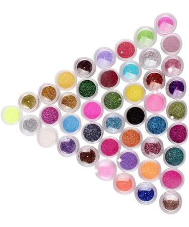 Nail Glitter 45 Colors Nail Glitter Flakes Art Pigment Dust Powder for Face Body Eye Nail glitter - Buy Online on GoSupps.com