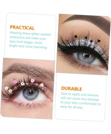 DOITOOL Heart Eyelashes 4 Pairs Sequin False Eyelashes Heart Lashes Butterfly Eyelashes Makeup Eyelashes Pesta as Postizas Naturales False Eyelashes Butterfly Bulk 3d Flash Chip Imitation - Buy Online on GoSupps.com