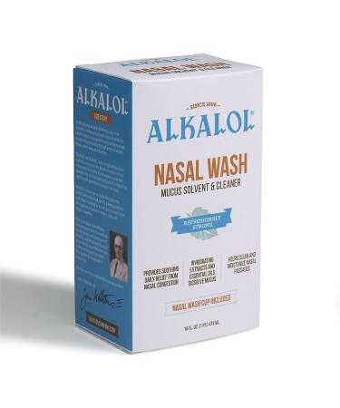 Alkalol Natural Nasal Wash with Menthol - 2 Piece Set | Soothing Relief | 1 Count - Buy Online on GoSupps.com