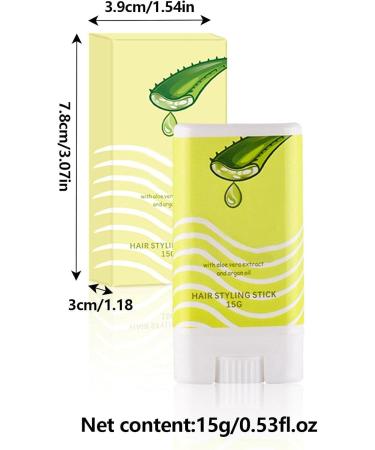 Wax Stick for Hair | Hair Styling Wax Stick Slick Stick - Natural Pomade Wax for Unruly Hair and Flyaways Edges Portable and Easy to Use - Buy Online on GoSupps.com