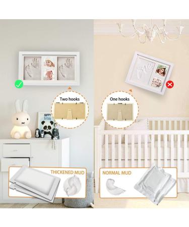 Shop Tenquan Baby Handprint & Footprint Kit - Wooden Frame & Plaster Casting Set | Perfect Gift for Newborns & Babies - International Shipping Available - Buy Online on GoSupps.com
