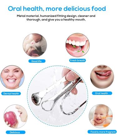 Professional Tongue Scraper for Bad Breath | Portable Tongue Cleaner with Case | Dental Care Tool for Adults & Children | 3-Piece Set - Buy Online on GoSupps.com