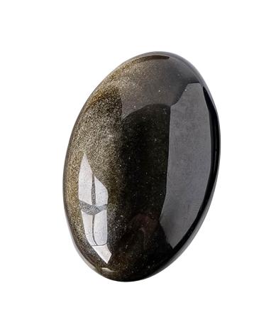 Obsidian Crystal | Meditation Reiki Energy Stone - Natural Tumbled Polished Crystals Stones Tiger Eye Oval Palm Pocket Stones Meditation Reiki Energy Stone