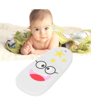 Baby Silicone Teether Improve Coordination Tactile Exploration Slipper Shaped Baby Teething Toy for Home Use (Beige) - Buy Online on GoSupps.com