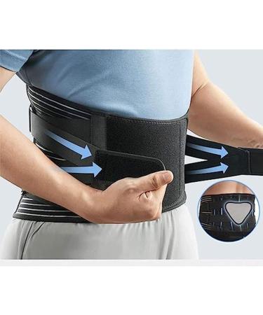 Self-Warming Lower Back Support Bandage for Men & Women | Double Compression Lumbar Support Belt for Sciatica Pain Relief - Buy Online on GoSupps.com