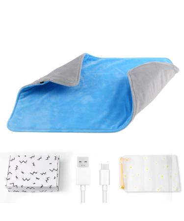 Buy Sky Blue Electric Heating Pad - Waterproof Washable 5V USB Constant Temperature | Lightweight Desk Heating Pad for International Shipping - Buy Online on GoSupps.com