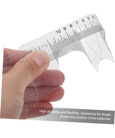 WOONEKY 10pcs Eyebrow Design Ruler Mapping Stickers for Microblading Measuring Ruler Eyebrow Shape White - Buy Online on GoSupps.com