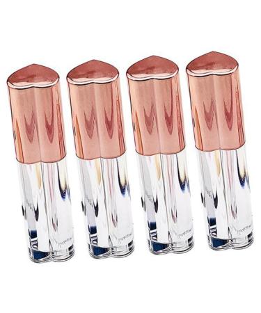 4 pi ces Tubes de Brillance L vres Vides Transparente avec Pinceau Flacons Cosm tiques Rechargeables pour DIY Lip Gloss Rangement Compact et Portable pour Voyage et Usage