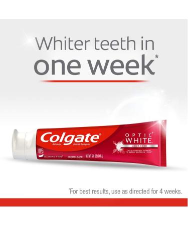 Colgate Optic White Whitening Toothpaste Sparkling White - 3 Pack, 5 oz Tubes - Buy Online on GoSupps.com