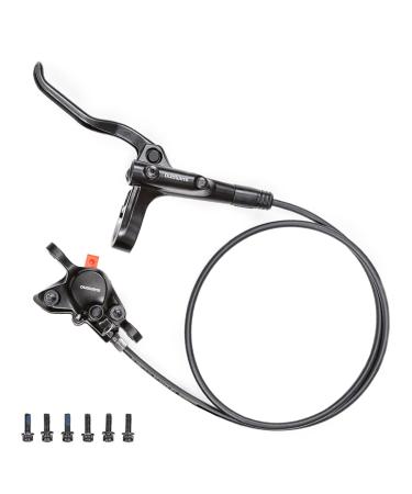 Acciaiie Shimano MT200 Hydraulic Brakes, 2 Piston Left Front 800mm Right Rear 1400mm with Rear is/PM Adapter MTB Hydraulic Brakes, Dual Disc Brakes Fit 160mm Rotors Hydraulic Disc Brakes left front brake -800mm