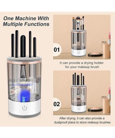 GeRRiT Electric Makeup Brush Cleaner - 2024 Automatic Spinning Cleaner for All Brush Sizes | Perfect Gift for Women & Friends - White - Buy Online on GoSupps.com