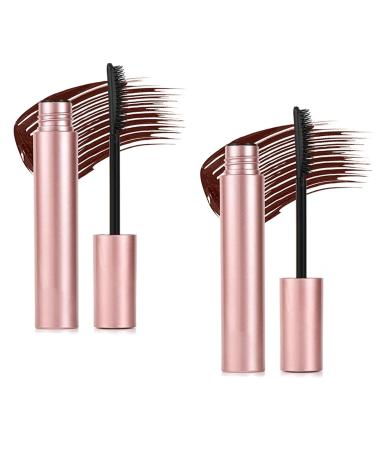 LZcczl Relaxrich Mascara Lengthening and Curling Waterproof Long Lasting and SmudgeFree BlackBrown