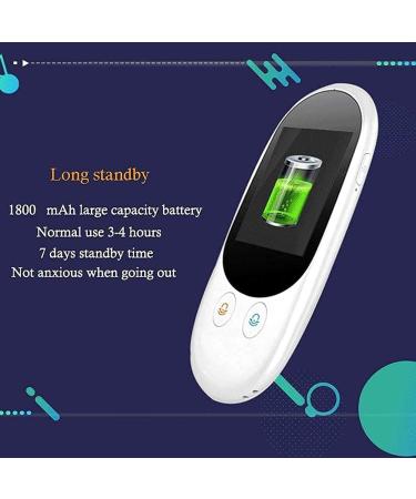 Two-Way Offline Translator Device Offline Translator Device Intelligent Language Translator Device Portable Real-time 2.4-inch Touch Screen Support 51 Kinds of Learning Shopping Travel Busi Good Black - Buy Online on GoSupps.com