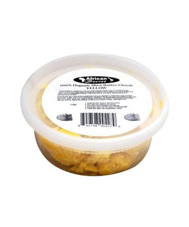African Secret Organic Shea Butter Yellow Chunk 8 Oz.