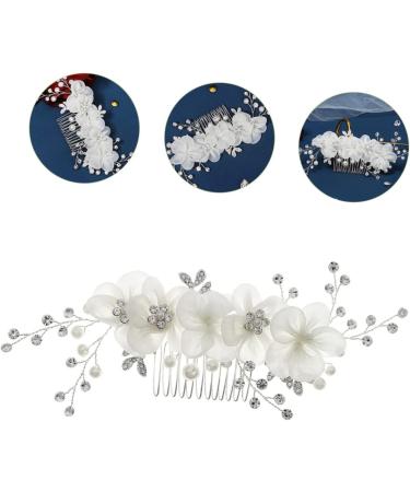 Ipetboom Flower Side Hair Comb Bridal Rhinestone Wedding Hair Accessories for Brides Hair Combs for Women Accessories Tiara for Girls Bridal Headpiece Miss Manual Rhinestones The Flowers - Buy Online on GoSupps.com