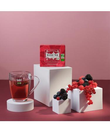 Kusmi Tea - AquaExotica & AquaRosa - Lot de 2 bo tes - Infusions Bio sans Th ine Fruit es et Gourmandes - D guster Chaud ou en Th Glac - 2x20 Sachets de Th AquaRosa/AquaExotica - Buy Online on GoSupps.com