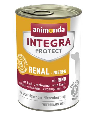 Animonda Integra Protect Diet Dog food wet feed in chronic kidney insufficiency with beef 6 x 400 g with beef 1 piece (6 -pack)