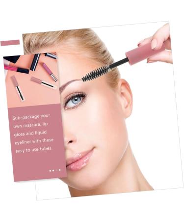 Healeved 25 Pcs Mascara Tube Cosmetic Containers Makeup Eyelash Brush Abs Pink Filling Lip Gloss Tube - Buy Online on GoSupps.com