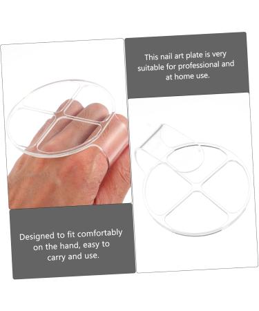 Palette Round Serving Tray - Acrylic Color Mixing Plate for Makeup | Handheld Eyeshadow Mixing Tool & Spatula - Perfect for Liquid Cosmetics - Buy Online on GoSupps.com