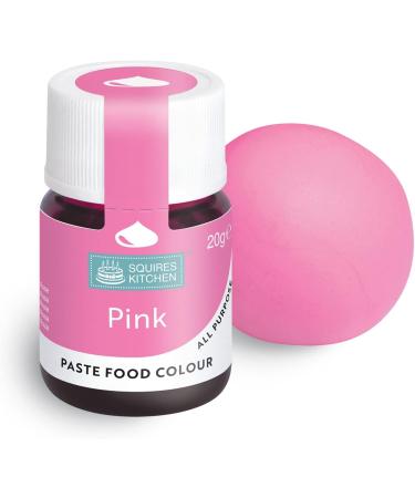 Squires Kitchen Pink Food Colouring Paste - 20g | Concentrated for Sugarpaste, Fondant, Buttercream & More - Buy Online on GoSupps.com