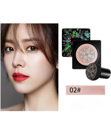 PICKX Concealer CC Cream Foundation Mushroom Head Air Cushion Moisturizing Hides Face Pores & Facial Spots Concealer Lasting Brightening Liquid Foundation for All Skin Foundation Concealer (02#light skin tone) - Buy Online on GoSupps.com