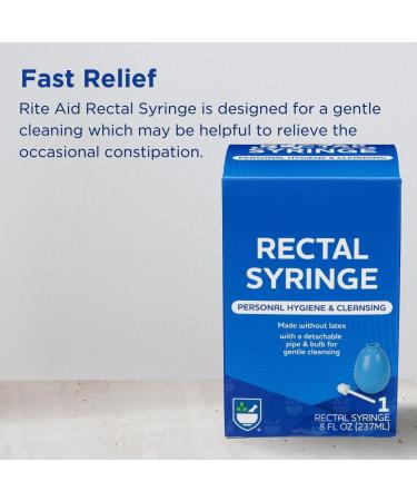 Buy Rite Aid Rectal Enema Bulb - Reusable 8 fl oz Douche for Gentle Cleansing | Fast International Shipping - Buy Online on GoSupps.com
