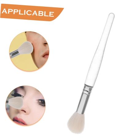 PLAFOPE Wool Makeup Brush Blush Brush Powder Makeup Blush for Makeup Make up Makeup Brush for Women Face Powder Brush Small Powder Brush Loose Powder Brush Cosmetic Plastic Handle 17.50X3.00X2.50CM As Shown - Buy Online on GoSupps.com