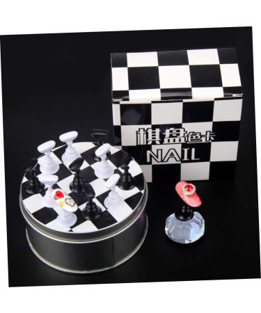 Ipetboom Magnetic Base 1set Manicure Practice Base Nail Manicure Supporter Manicure Tool Nail Beauty Supporter Nail Practice Base Nail Art Practice Holder Cosmetic Metal Nail Supplies 9.2x4.8cm As Shown - Buy Online on GoSupps.com