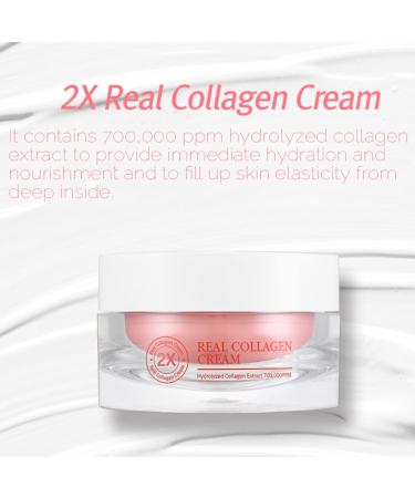 RiRe 2X Real Collagen Cream 1.69 fl.oz. - Hydrolyzed Collagen 70% Anti-Wrinkle & Hydrating Cream with Shea Butter & Camellia Japonica | International Shipping - Buy Online on GoSupps.com