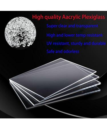 DARENYI 10 Pcs Clear Acrylic Sheet Plexiglass Clear Plastic Sheet 1mm Transparent Acrylic for Drawing  Printing  Craft DIY  Picture Frame etc(18 x 13cm) 7.08 x 5.12in x 1mm Clear 10 - Buy Online on GoSupps.com