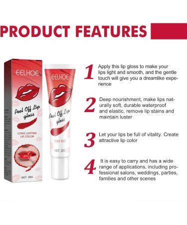  Raxove Raxove Peel Off Matte Lip Gloss - Magic Color - Non-Stick - For Women and Girls - Buy Online on GoSupps.com