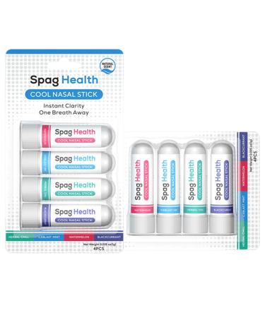 LAMUSELAND Essential Oil Nasal Inhaler Natural and Organic Plant 4 Flavors Portable Nasal Stick Energy Bar for Sinus & Congestion Relief Daily Relaxation and Energy Boost (2 Packs Watermelon) Watermelon 2 Packs