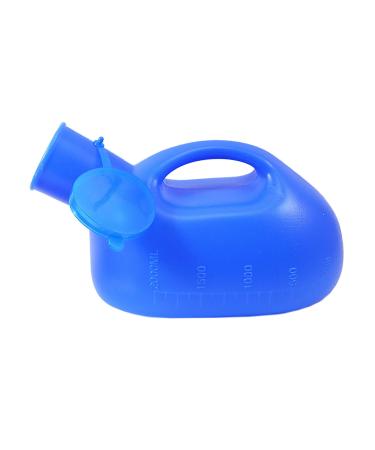 Men Urinal Urinals for Men - 2000mL Thick Plastic Mens Bedpan with Lid - Male Portable Pee Bottles - Travel Urine Collection Containers Convenient and Practical Urinal
