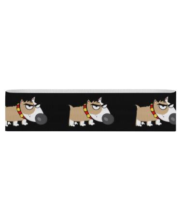 Funny Bull Terrier Resistance Bands for Working Out Non-slip Legs Booty Yoga Straps Physical Therapy Aids