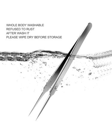 Professional Stainless Steel Tweezers Set for Blackhead Removal - Acne Comedone & Pimple Tool for Flawless Skin - Buy Online on GoSupps.com