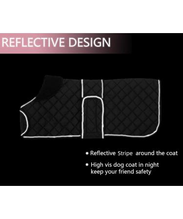 Minezi Dachshund Winter Jacket | Waterproof Dog Jacket with Wool Inner & Adjustable Straps | Black M (Back Length: 42-45cm) - Perfect for Cold Weather - Buy Online on GoSupps.com
