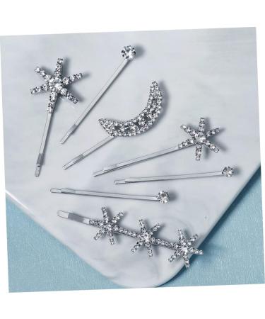 minkissy Rhinestone Bobby 1 Set Fringe Bobby Pin Star Hair Accessories Wedding Hair Clip Rhinestone Hair Accessories Bling Bobby Star Hair Pin Hair Clips Girls Hair Clips Silver - Buy Online on GoSupps.com