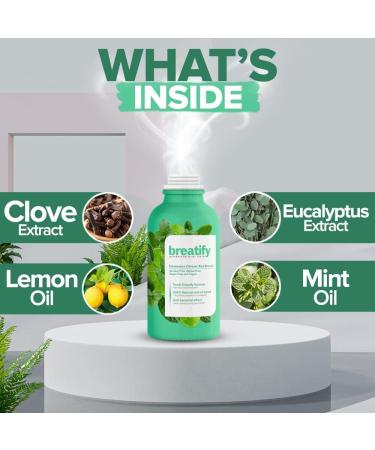 BREATIFY Bad Breath Eliminating Serum 20mL - Convenient Mouth Smell Removing Drops - Buy Online on GoSupps.com
