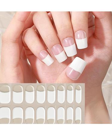 16 Pieces Semi Cured Gel Nail s for Women Gel Nail Sticker Long Lasting Gel Nail Wraps with Soft Glossy Gel Finish BSG0302 - Buy Online on GoSupps.com