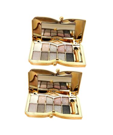 NOLITOY 2pcs Eye Shadow Eyeshadow Palette Eyeshadow Pallete Set Pearlescent 1 count (Pack of 1) As Shownx2pcs
