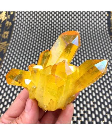 Crystal Rough FALAEN Citrine 1PC Citrine Quartz Crystal Cluster Specimen Degaussing Crystal Cluster Citrine Crystal Cave Block Raw Rough Stone Collection - Buy Online on GoSupps.com