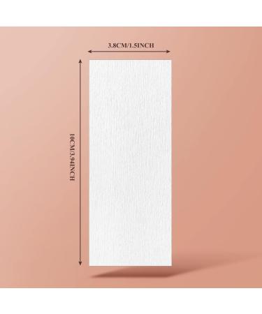1000-Piece Non Woven Waxing Strips for Hair Removal - 10x3.8cm Body/Facial Epilating Strips for Women - White Color - Buy Online on GoSupps.com