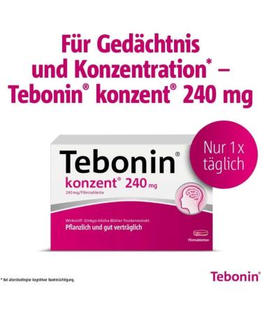 Tebonin Intensive 120 mg | Ginkgo Biloba for Tinnitus & Dizziness | 30 Vegetable Capsules - Natural Relief for Ear Noise & Balance - Buy Online on GoSupps.com