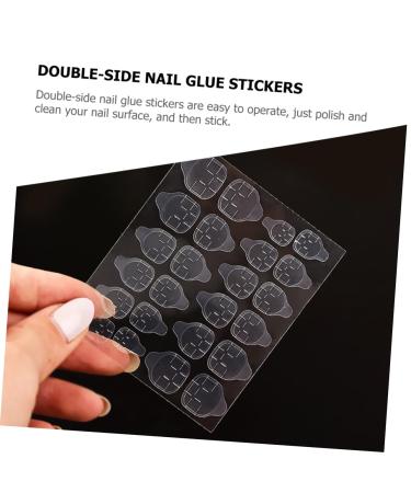 FOMIYES 20 Sheets nail stickers Label invisible sticker nails waterproof stickers plastic Adhesive nail adhesive press on sticky tabs nail stickers high viscosity double sided tape - Buy Online on GoSupps.com