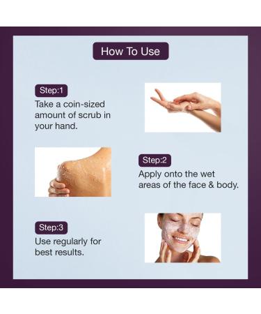 Face & Body Cleansing Scrub Gel | Face & Body Scrub for Women | Dead Skin Cleansing Scrub Gel | Gently Exfoliates Skin Reduce Dirt & Oil - 100 ml - Buy Online on GoSupps.com