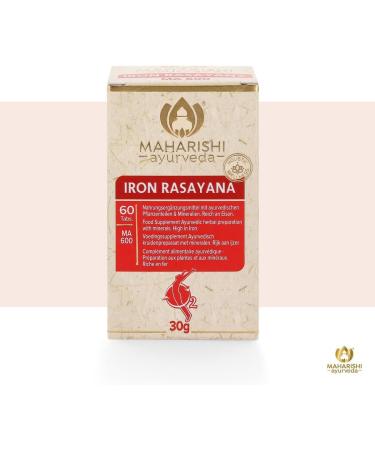 Maharishi Ayurveda Iron Rasayana | Ayurvedic Iron Tablets for Deficiency | 60 Tablets | Dietary Supplement for Healthy Iron Levels - Buy Online on GoSupps.com